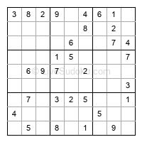 Play easy daily sudoku number 93076