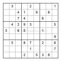 Play easy daily sudoku number 93161