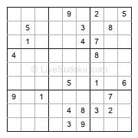 Play evil daily sudoku number 1520295