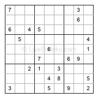 Play evil daily sudoku number 1535168