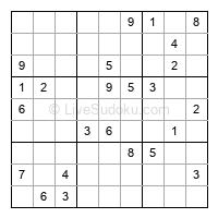 Play evil daily sudoku number 1556051