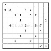 Play evil daily sudoku number 1573168