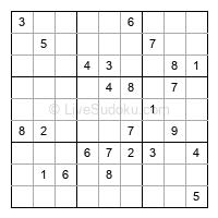 Play evil daily sudoku number 1580597