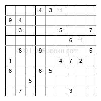 Play evil daily sudoku number 1591409