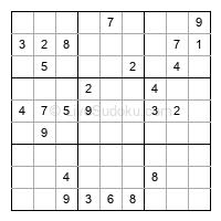 Play evil daily sudoku number 1607223