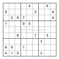 Play evil daily sudoku number 1612529