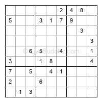 Play evil daily sudoku number 1621727
