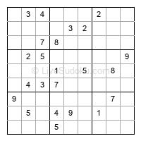 Play evil daily sudoku number 1668580