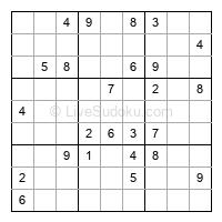 Play evil daily sudoku number 1678906