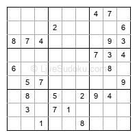 Play evil daily sudoku number 1679431