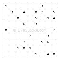 Play evil daily sudoku number 1681028