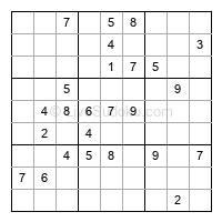 Play evil daily sudoku number 1681169