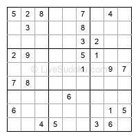 Play evil daily sudoku number 1697564