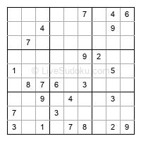 Play evil daily sudoku number 1711218