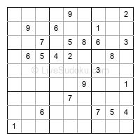 Play evil daily sudoku number 1737576