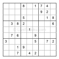 Play evil daily sudoku number 1749224