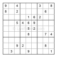 Play evil daily sudoku number 1785579