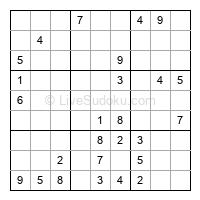 Play evil daily sudoku number 1805803
