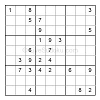 Play evil daily sudoku number 1830858