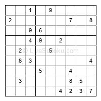 Play evil daily sudoku number 1874789