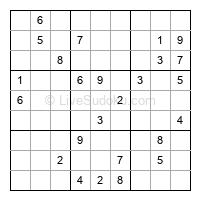 Play evil daily sudoku number 1958789