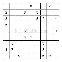 Play evil daily sudoku number 1972698