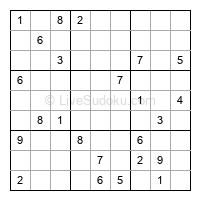 Play evil daily sudoku number 1996115
