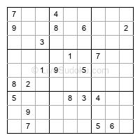 Play hard daily sudoku number 1036320