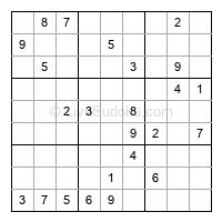 Play hard daily sudoku number 1062507