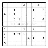 Play hard daily sudoku number 1064359