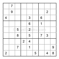 Play hard daily sudoku number 1067309