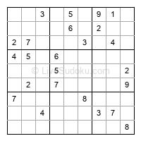 Play hard daily sudoku number 1067313