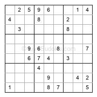 Play hard daily sudoku number 1077944