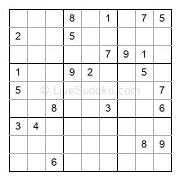 Play hard daily sudoku number 1085534