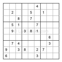 Play hard daily sudoku number 1099605