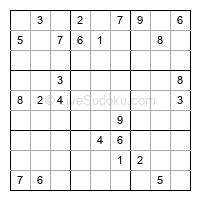 Play hard daily sudoku number 1130688