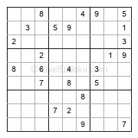 Play hard daily sudoku number 1139835