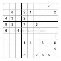 Play hard daily sudoku number 1143395