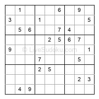 Play hard daily sudoku number 1145130