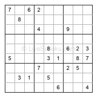 Play hard daily sudoku number 1182468