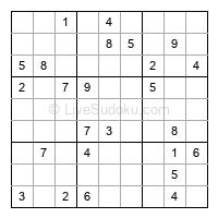 Play hard daily sudoku number 1186977