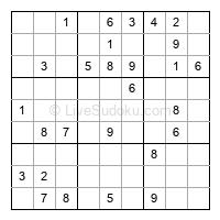 Play hard daily sudoku number 1190485