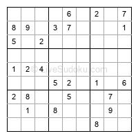 Play hard daily sudoku number 1191104