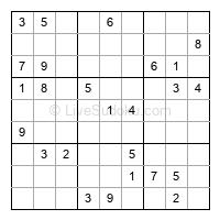 Play hard daily sudoku number 1193019