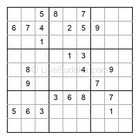 Play hard daily sudoku number 1194700