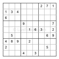 Play hard daily sudoku number 1196460