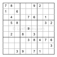 Play hard daily sudoku number 1203439