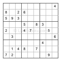 Play hard daily sudoku number 1208386