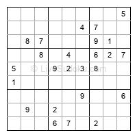 Play hard daily sudoku number 1210390