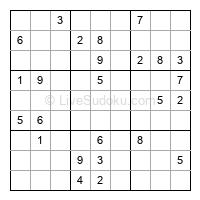 Play hard daily sudoku number 1230708